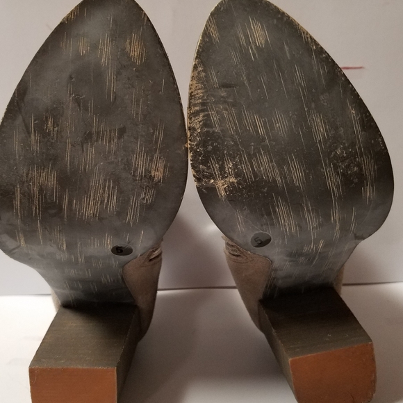 NINE WEST Ankle Boots Gray leather/suede size 5 - Picture 8 of 11